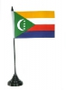 Komoren Tisch-Fahne mit Fuss | 10 x 15 cm