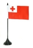 Tonga Tisch-Fahne mit Fuss | 10 x 15 cm