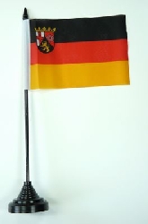 Rheinland Pfalz Tisch-Fahne mit Fuss | 10 x 15 cm