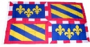 Fahne / Flagge Burgund gedruckt | 90 x 150  cm