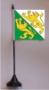 Thurgau TG Tisch-Fahne mit Fuss | 11 x 11 cm