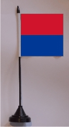 Tessin TI Tisch-Fahne mit Fuss | 11 x 11 cm