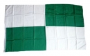 Fan-Fahne im Karo Design grün / weiss gross | 90 x 150  cm