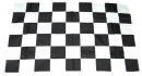 Fan-Fahne im Karo Design schwarz / weiss | 60 x 90  cm
