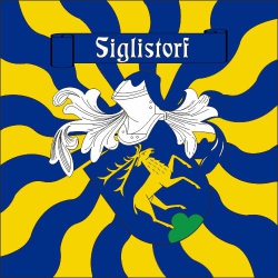 Fahne geflammt Gemeinde 5462 Siglistorf (AG) | 30 x 30 cm und Grösser