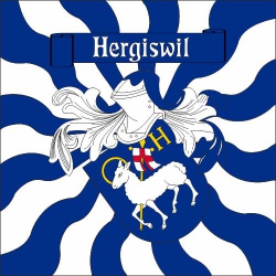 Fahne geflammt Gemeinde 6133 Hergiswil (LU) | 30 x 30 cm und Grösser