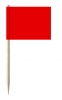 Mini-Fahnen rot Pack à 50 Stück | 30 x 40 mm