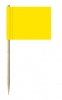 Mini-Fahnen gelb Pack à 50 Stück | 30 x 40 mm