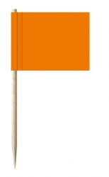 Mini-Fahnen orange Pack à 50 Stück | 30 x 40 mm