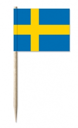 Mini-Fahnen Schweden Pack à 50 Stück | 30 x 40 mm