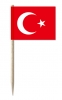Mini-Fahnen Türkei Pack à 50 Stück | 30 x 40 mm