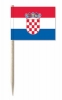 Mini-Fahnen Kroatien Pack à 50 Stück | 30 x 40 mm