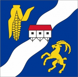 Fahne Gemeinde 9444  Ortsgemeinde Schmitter (SG) | 30 x 30 cm und Grösser