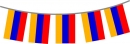 Fahnenkette Armenien gedruckt aus Stoff | 30 Fahnen 15 x 22.5 cm 9 m langx 22.5 cm 9 m langnen 15 x