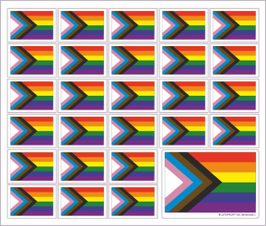 Progress-Pride Kleber | Grösse ca. 13.5 x 11.5 cm