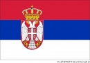 Aufkleber Serbien mit Adler | 7 x 9.5 cm