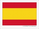 Aufkleber Spanien ohne Wappen | 7 x 9.5 cm