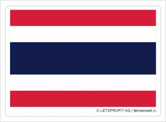 Aufkleber Thailand | 7 x 9.5 cm