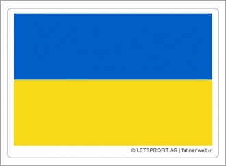 Aufkleber Ukraine | 7 x 9.5 cm