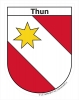 Kleber Wappen Thun 6.5 x 8.5 cm