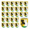 Aufkleber Sticker 8200 Schaffhausen mit grosser und 26 kleinen Wappen