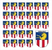 Aufkleber Sticker 8600 Dübendorf mit grosser und 26 kleinen Wappen