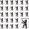 Aufkleber Sticker Appenzell-Innerrhoden mit grosser und 26 kleinen Wappen