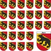 Aufkleber Sticker Bern mit grosser und 26 kleinen Wappen