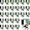 Aufkleber Sticker Graubünden mit grosser und 26 kleinen Wappen