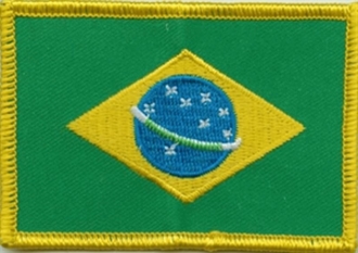 Patch Sticker zum aufbügeln Brasilien | 5.5 x 9 cm