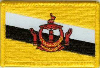 Patch Sticker zum aufbügeln Brunei | 5.5 x 9 cm