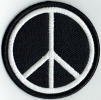 Patch Sticker zum aufbügeln CND (Peace, Friedenszeichen)  |D 6 cm