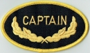 Patch Sticker zum aufbügeln Captain / Kapitän | 5.5 x 9 cm