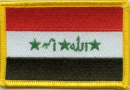 Patch Sticker zum aufbügeln Irak | 5.5 x 9 cm