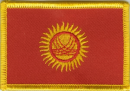 Patch Sticker zum aufbügeln Kirgisistan | 5.5 x 9 cm