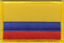 Patch Sticker zum aufbügeln Kolumbien | 5.5 x 9 cm