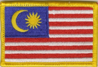 Patch Sticker zum aufbügeln Malaysia | 5.5 x 9 cm
