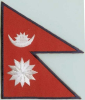 Patch Sticker zum aufbügeln Nepal | 5.5 x 9 cm
