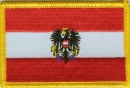 Patch Sticker zum aufbügeln Österreich / Austria mit Wappen | 5.5 x 9 cm