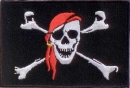 Patch Sticker zum aufbügeln Pirat mit Bandana | 5.5 x 9 cm