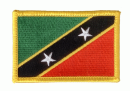 Patch Sticker zum aufbügeln St. Kitts und Nevis | 5.5 x 9 cm