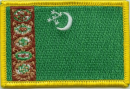 Patch Sticker zum aufbügeln Turkmenistan | 5.5 x 9 cm