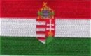 Patch Sticker zum aufbügeln Ungarn mit Wappen klein | 4 x 6 cm