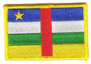 Patch Sticker zum aufbügeln Zentralafrikanische Republik | 5.5 x 9 cm
