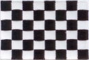 Patch Sticker zum aufbügeln Zielflagge | 5.5 x 9 cm