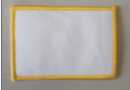Patch Sticker zum aufbügeln Uni weiss | 5.5 x 9 cm
