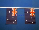 Fahnenkette Australien gedruckt aus Stoff | 30 Fahnen 15 x 22.5 cm 9 m lang