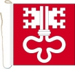 Bootsfahne / Bootsflagge Nidwalden | 30 x 30 cm