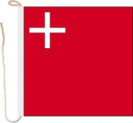 Bootsfahne / Bootsflagge Schwyz | 30 x 30 cm