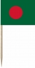 Mini-Fahnen Bangladesch Pack à 50 Stück | 30 x 40 mm